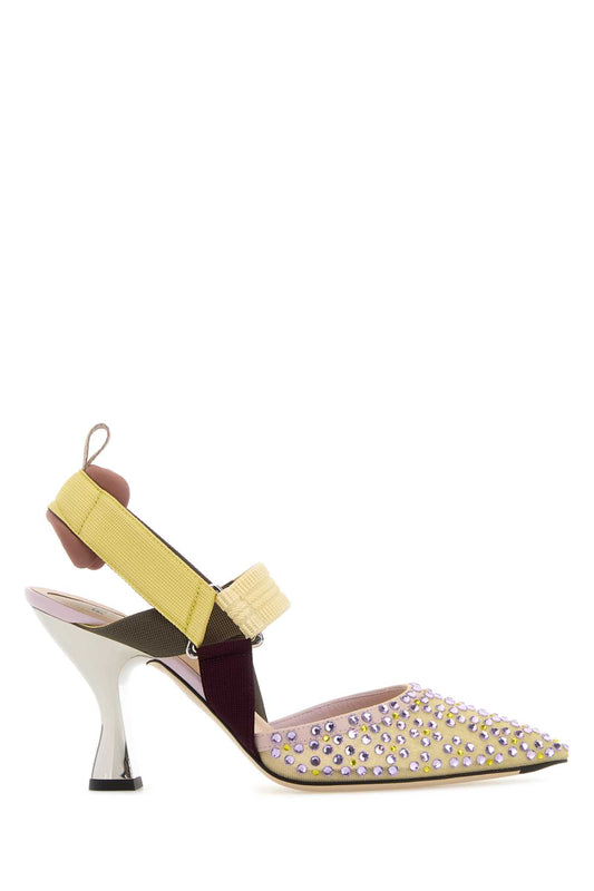 COLIBRI TULLE RIC.STRASS FIORI PUMPS