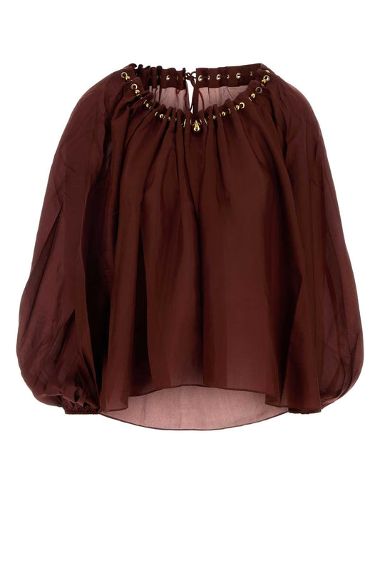 Zimmermann Aster gathered bead blouse