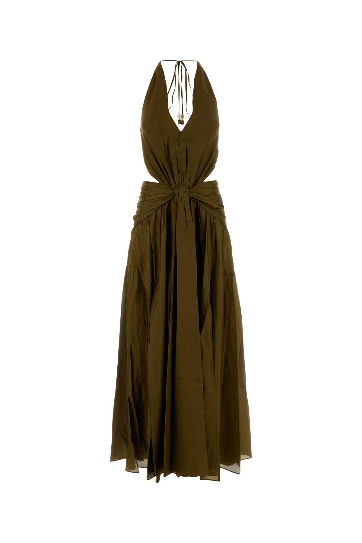 INDRA PLUNGE HALTER MAXI DRESS DRESSES