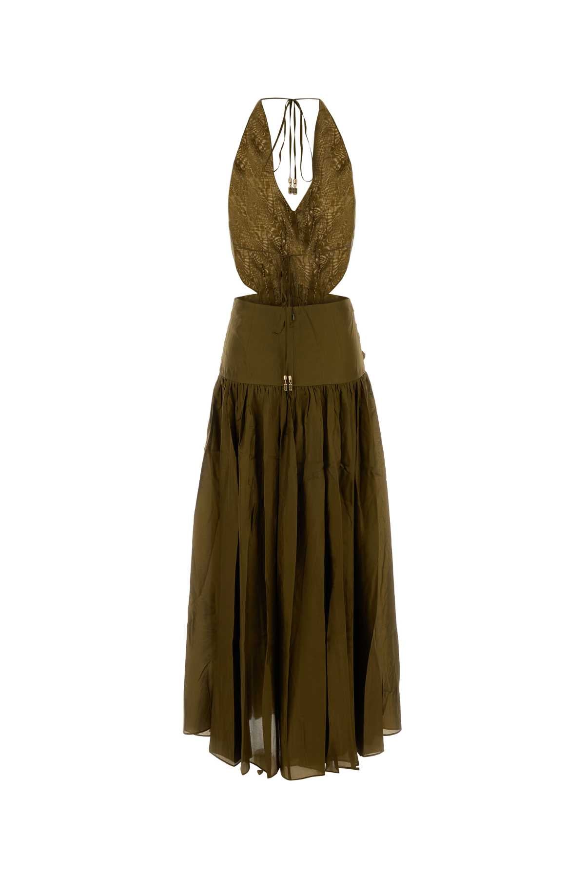INDRA PLUNGE HALTER MAXI DRESS DRESSES