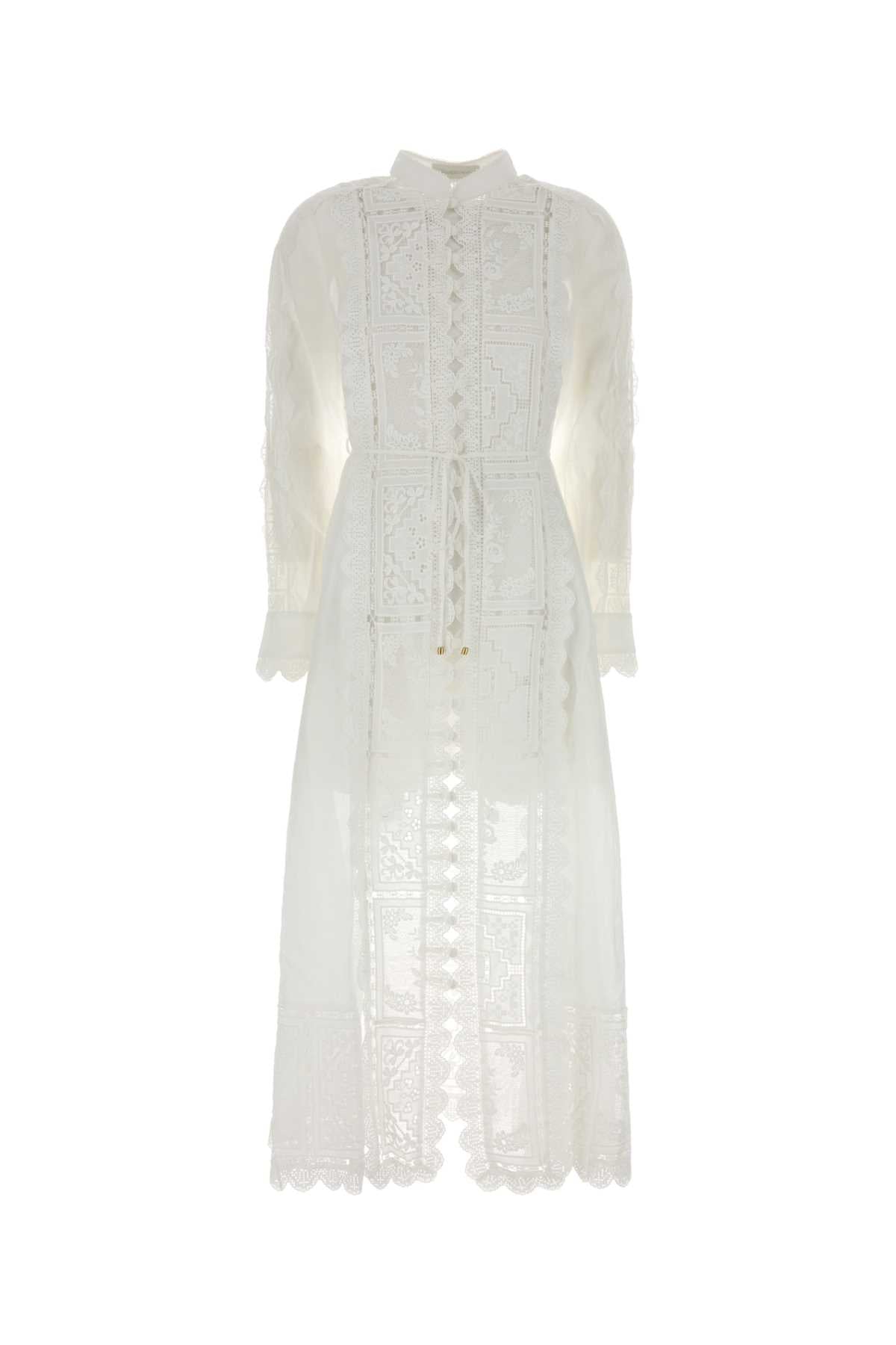 ASTER EMBROIDERED MIDI DRESS DRESSES