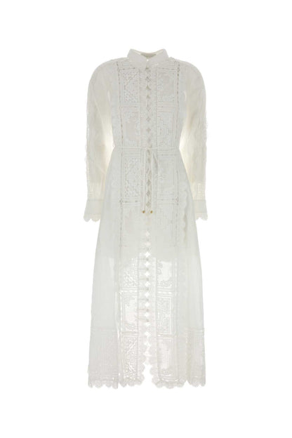 ASTER EMBROIDERED MIDI DRESS DRESSES