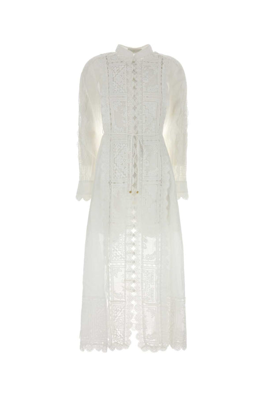 ASTER EMBROIDERED MIDI DRESS DRESSES