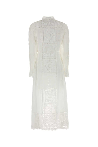 ASTER EMBROIDERED MIDI DRESS DRESSES