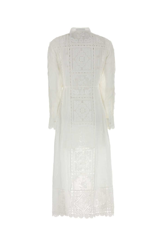 ASTER EMBROIDERED MIDI DRESS DRESSES