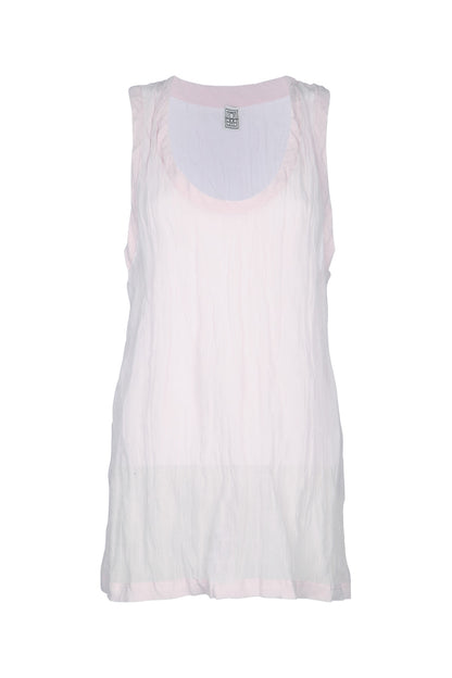 CRINKLED GAUZE TANK TOPS