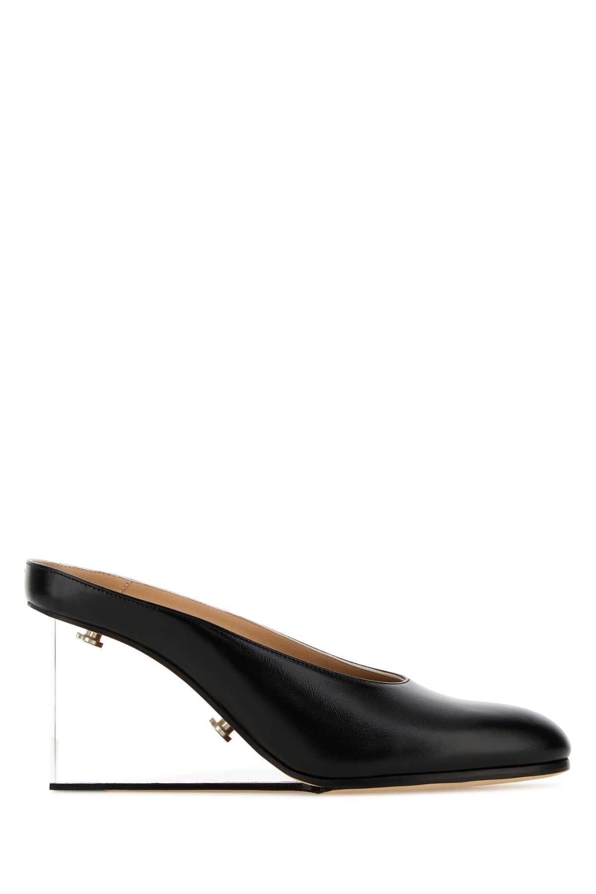PLEXI WEDGE MULES H80 PUMPS