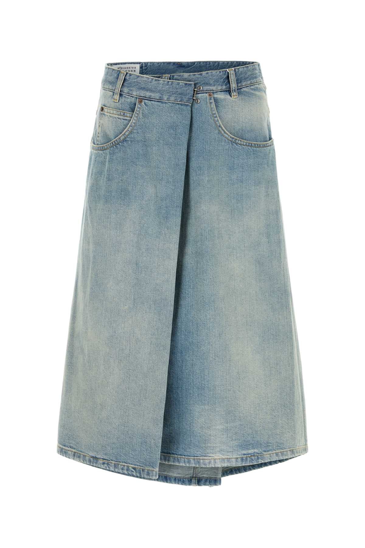 WRAP DENIM SKIRT SKIRTS