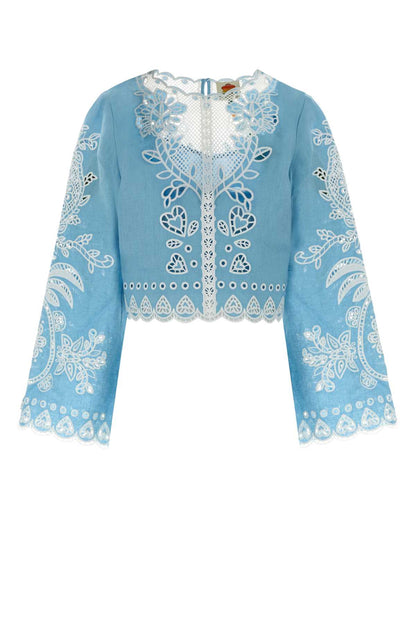 ROMANTIC RICHELIEU BLOUSE TOPS