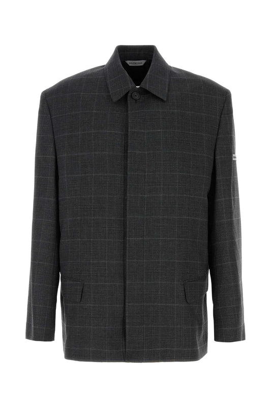 Balenciaga Washed shirt jacket