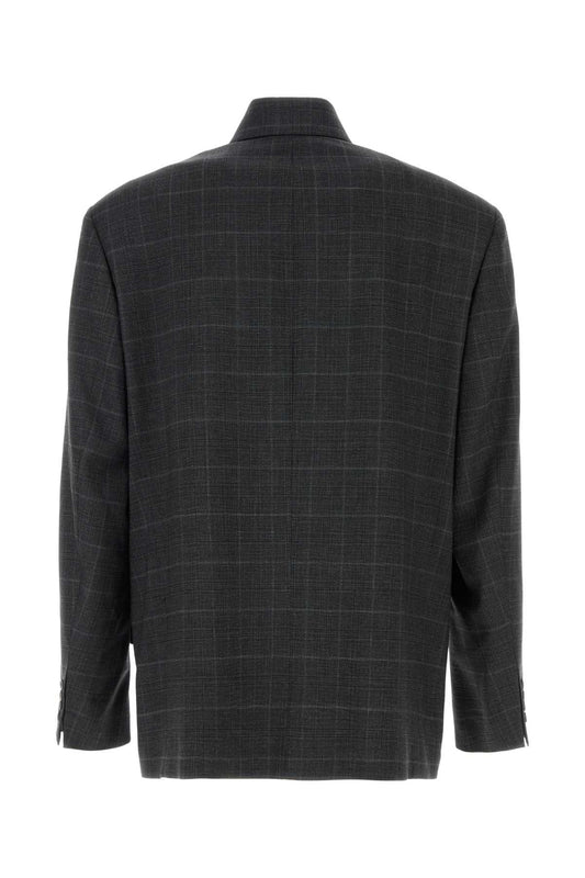 Balenciaga Washed shirt jacket