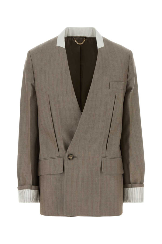 Victoria Beckham Collarless jacket