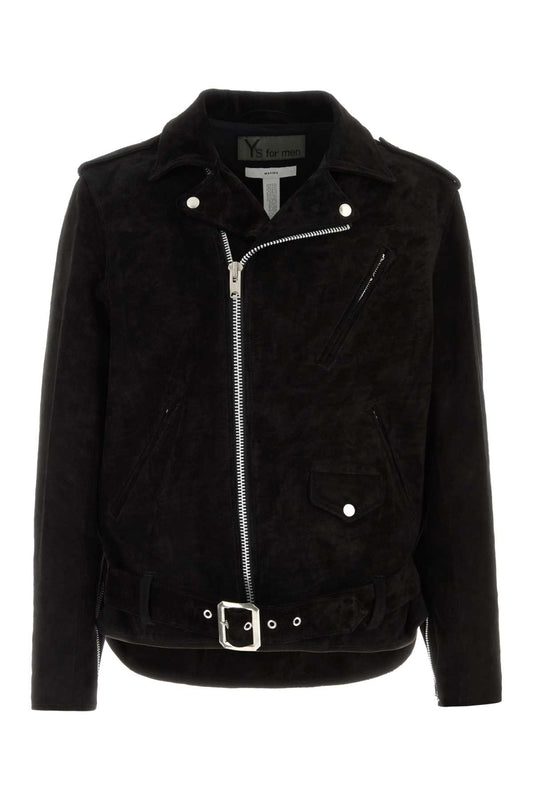 Y's Ma/ suede riders jacket