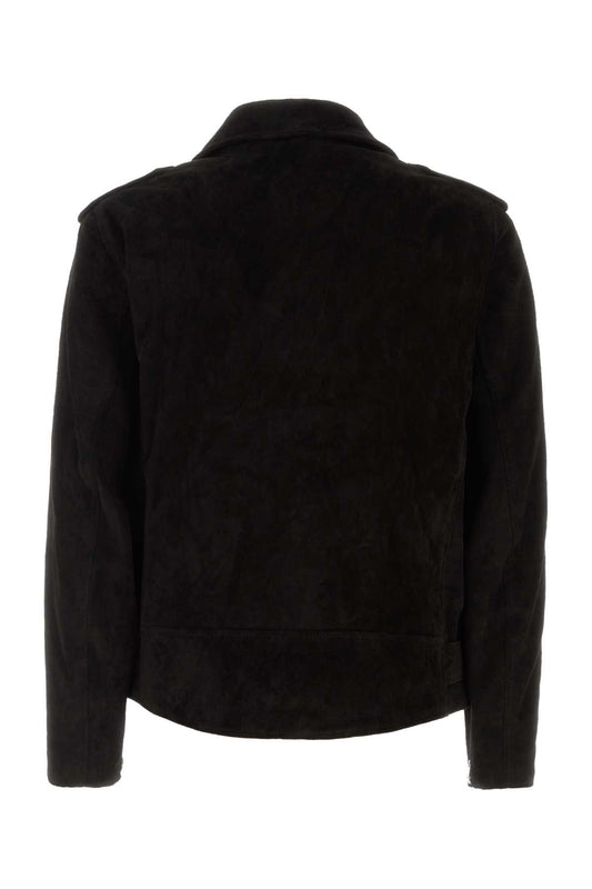 Y's Ma/ suede riders jacket