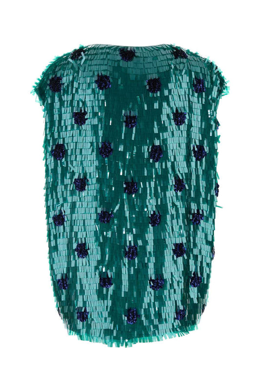 Dries Van Noten 02430-cuzco emb 3383 w w top
