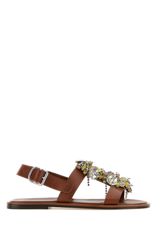 00410-WS261-100 W L  EMB SHOES Q 0834 SANDALS