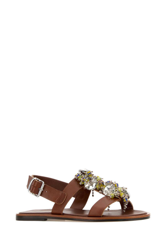 00410-WS261-100 W L  EMB SHOES Q 0834 SANDALS