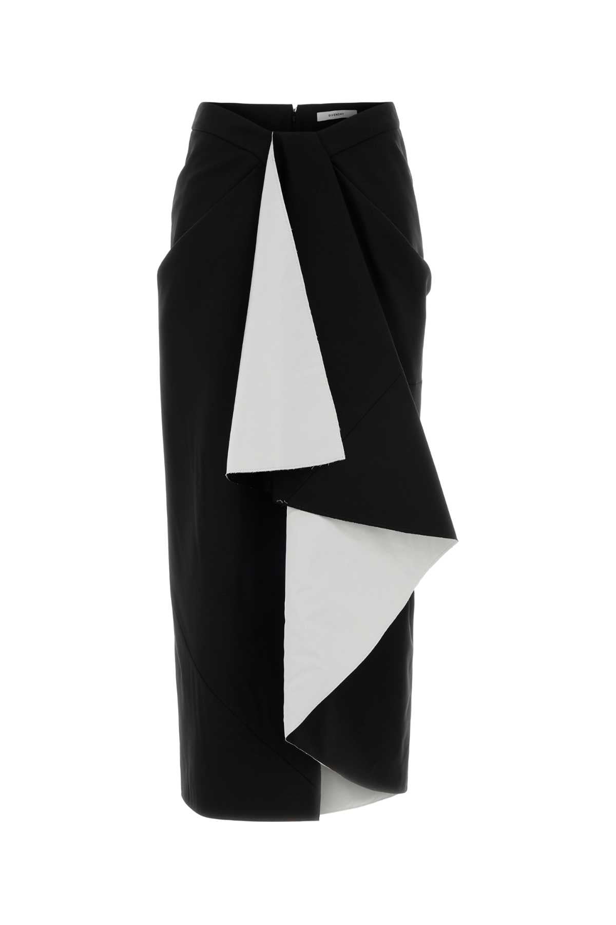 Givenchy Wrapped skirt with stitches detailing