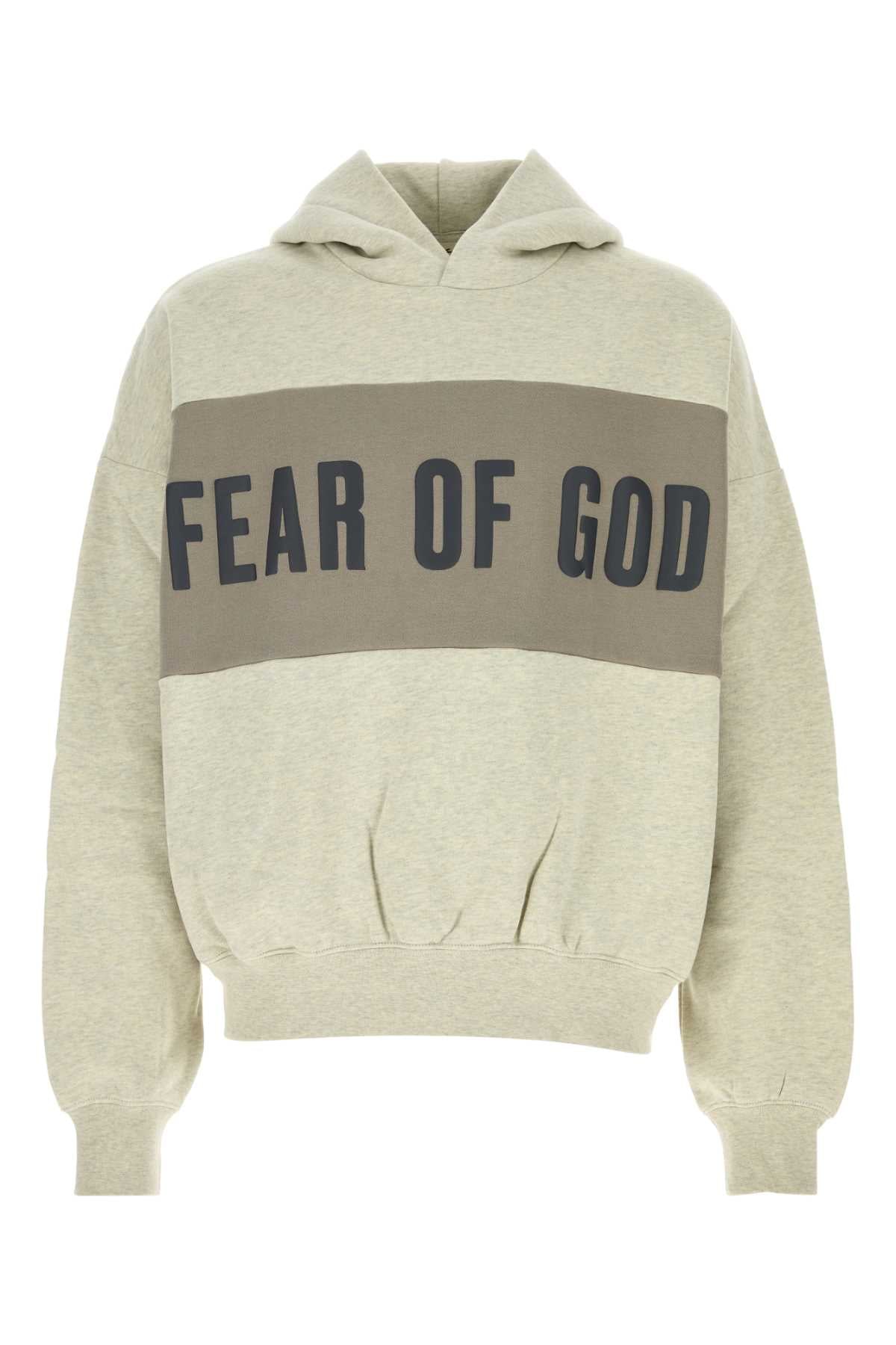 CROPPED RELAXED PANELLED HOODIE SWEATSHIRTS