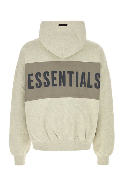 CROPPED RELAXED PANELLED HOODIE SWEATSHIRTS