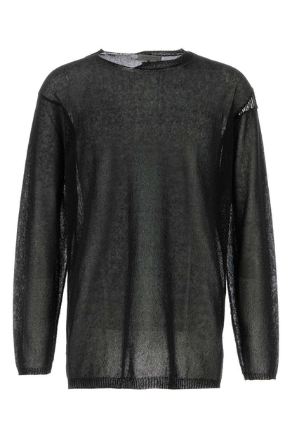 Yohji Yamamoto Round neck stitch detail po