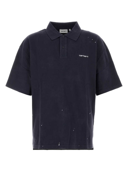 Carhartt Wip S/s painter polo 'garment washed' piqué