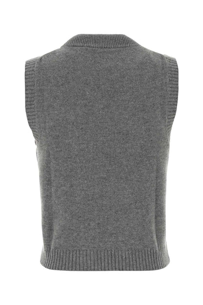Ganni Graphic wool vest