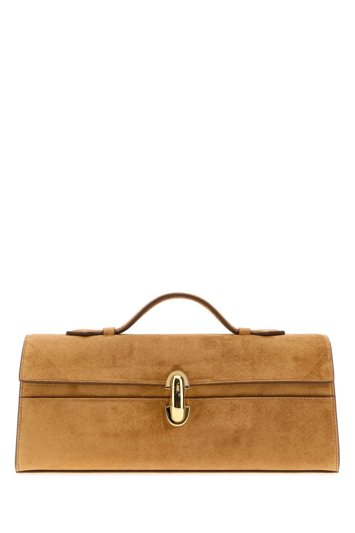 SLIM SYMMETRY POCHETTE IN SUEDE HANDBAGS