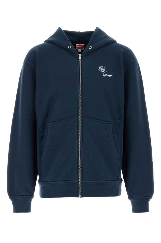 Kenzo Kenzo tulip classic zip up hoodie