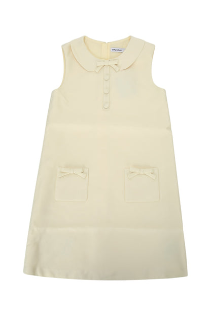 YELLOW TAFFETA SHIFT DRESS DRESSES
