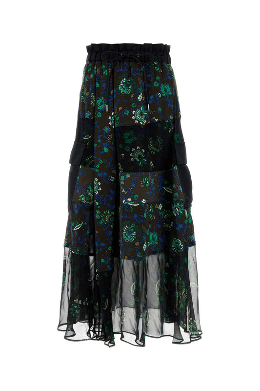 FLORAL PRINT SKIRT SKIRTS