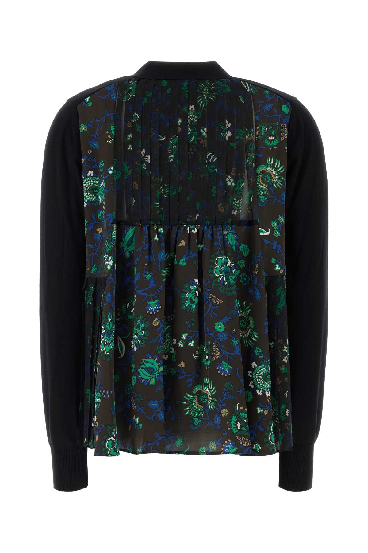 FLORAL PRINT X COTTON KNIT CARDIGAN KNITWEARS