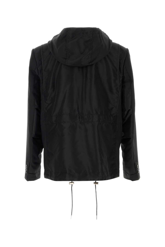 Sacai Suiting x nylon twill jacket