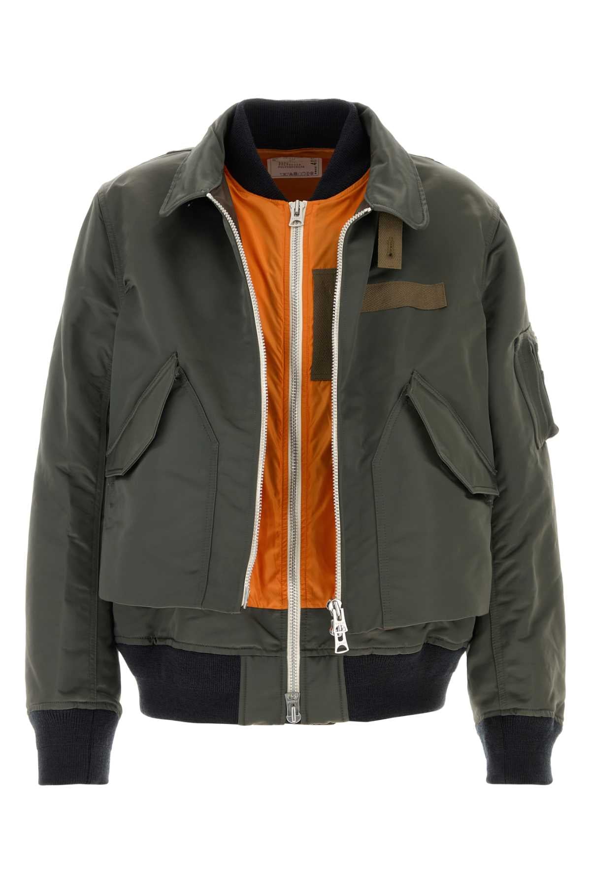 Sacai Cotton nylon twill blouson