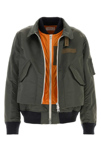 Sacai Cotton nylon twill blouson