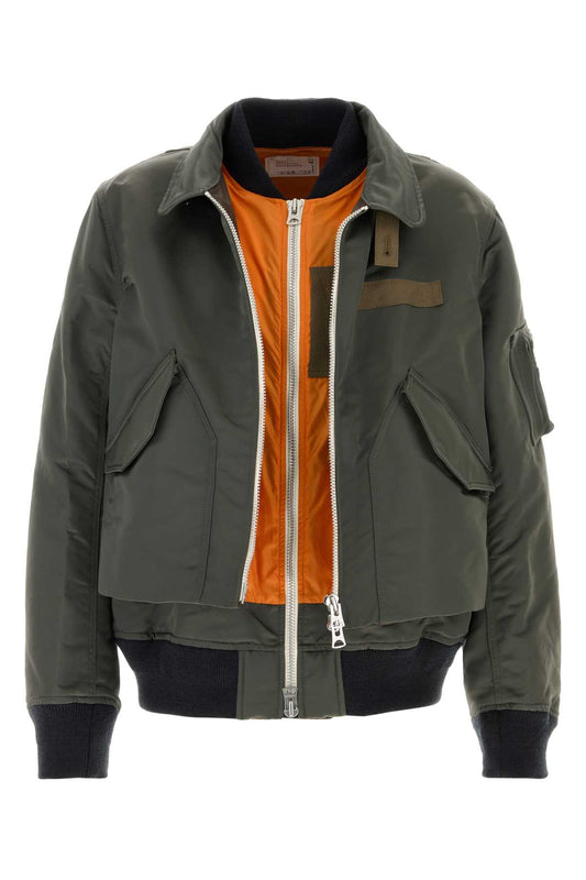 Sacai Cotton nylon twill blouson