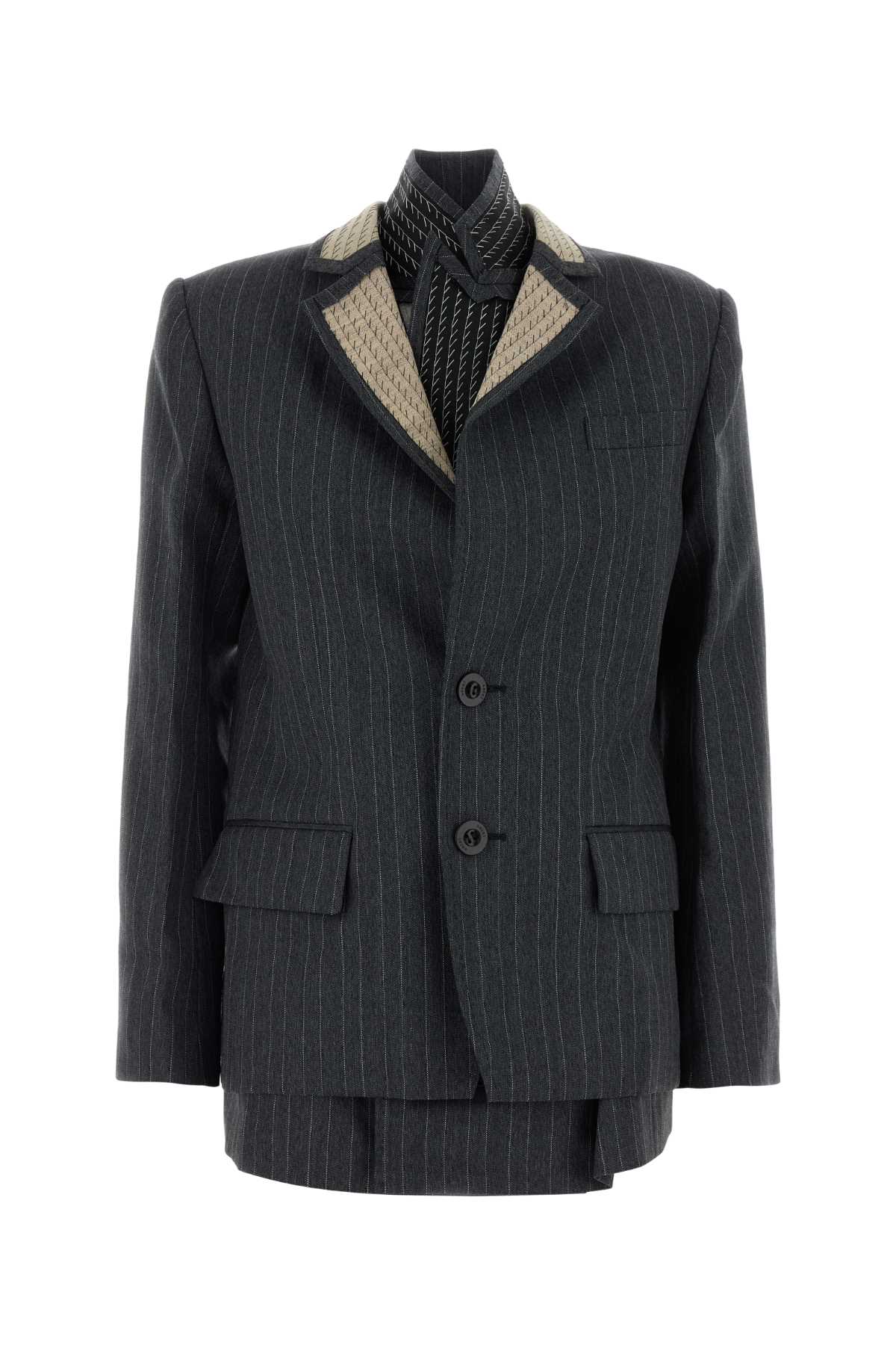 HERRINGBONE SUITING JACKET BLAZERS AND VESTS