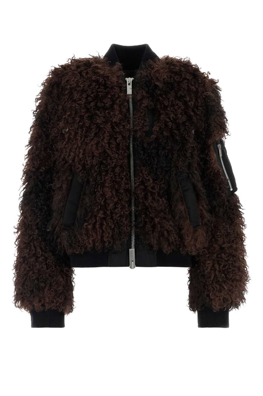CURLY FAUX FUR BLOUSON SHIRTS
