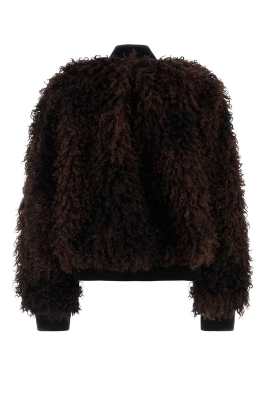 CURLY FAUX FUR BLOUSON SHIRTS