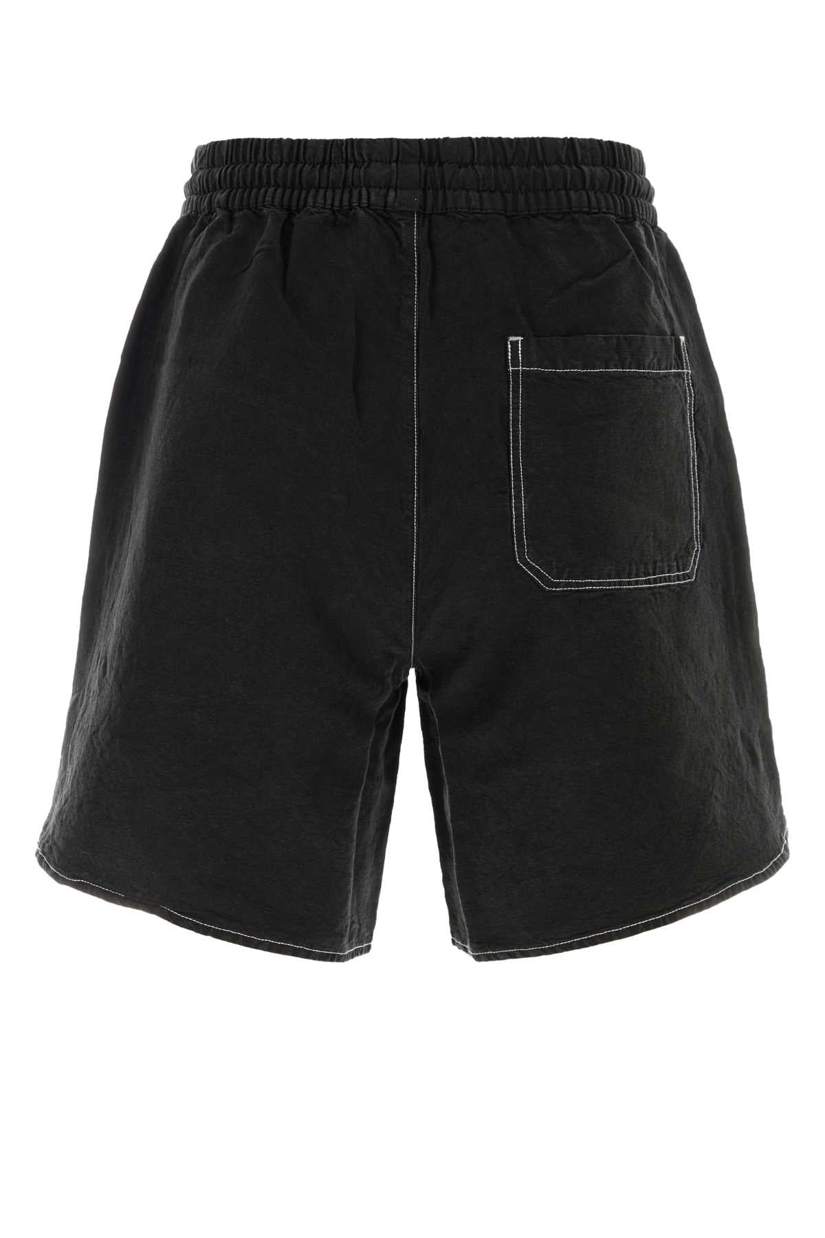 SCRIPT LINEN GD SHORT SHORTS
