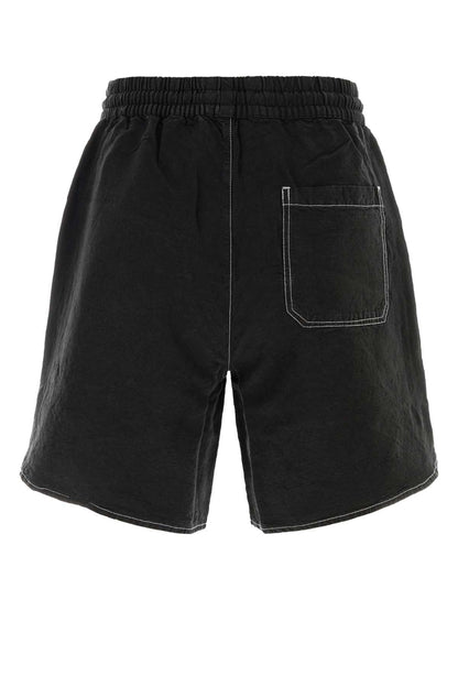 SCRIPT LINEN GD SHORT SHORTS