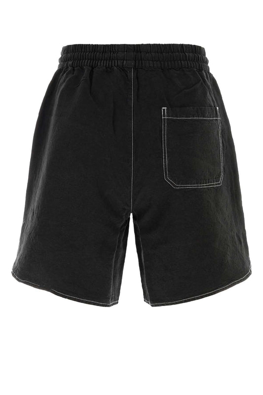 SCRIPT LINEN GD SHORT SHORTS