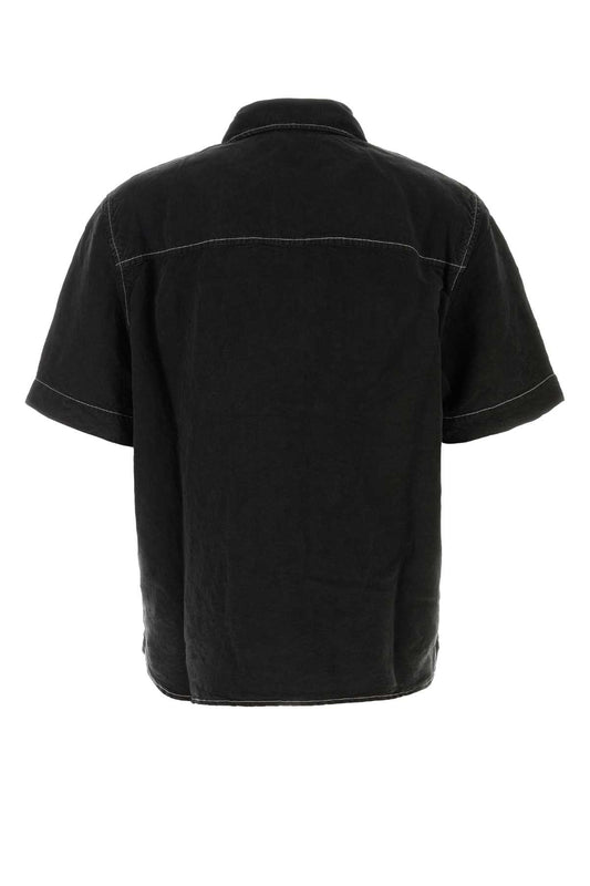 SCRIPT LINEN GD PKT SS SHIRT SHIRTS