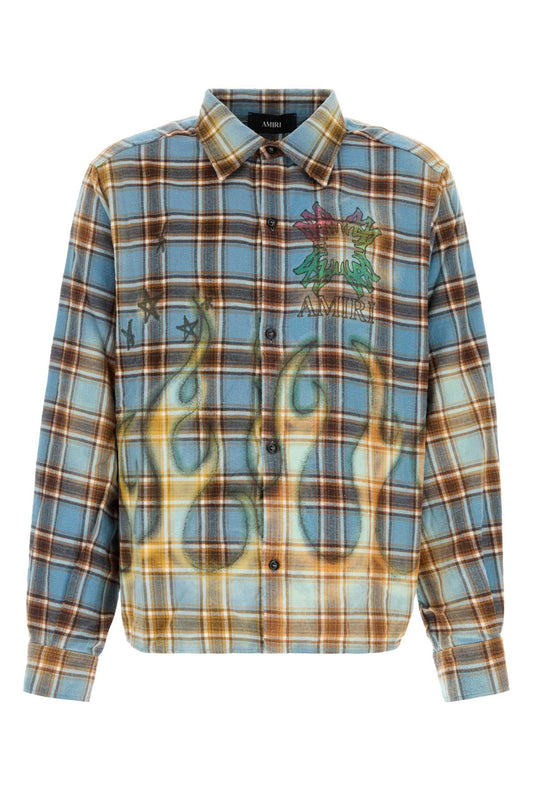 MA QUAD BLEACHED FLANNEL SHIRTS