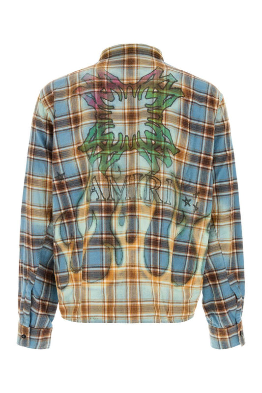 MA QUAD BLEACHED FLANNEL SHIRTS