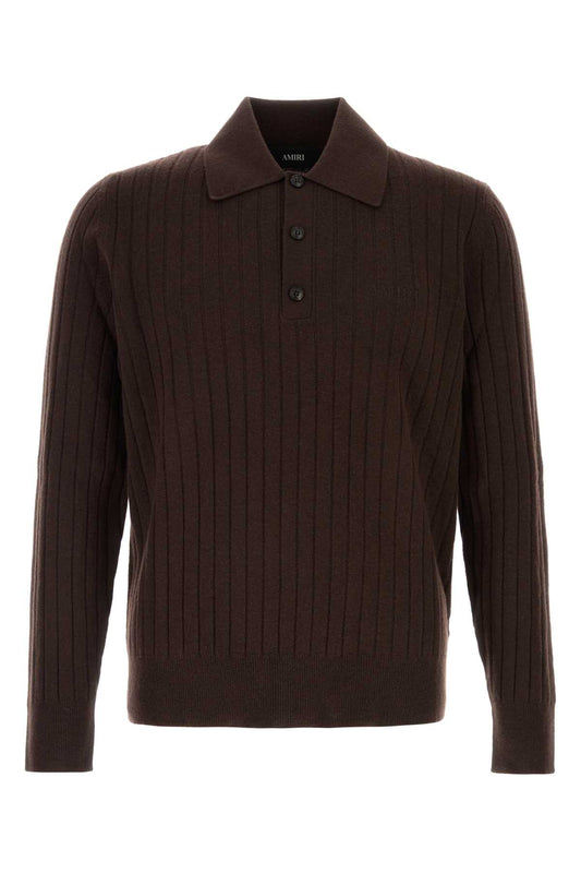 AMIRI SOFT RIB KNIT POLO POLO