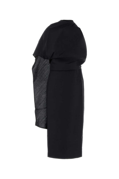 DRAPED OPEN BACK DRESS DRESSES