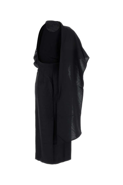 DRAPED OPEN BACK DRESS DRESSES