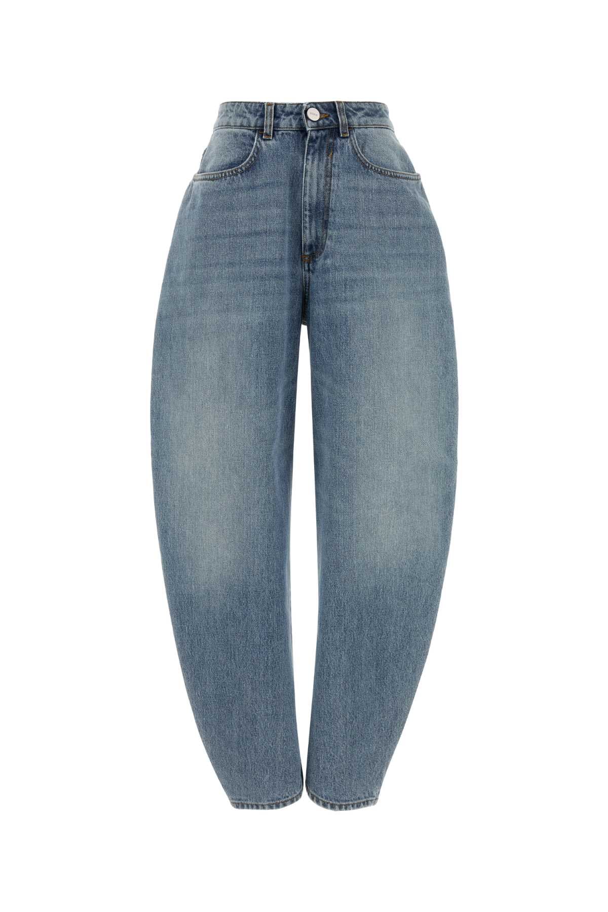 FRANSJE - SCULPTURAL DENIM TROUSERS JEANS