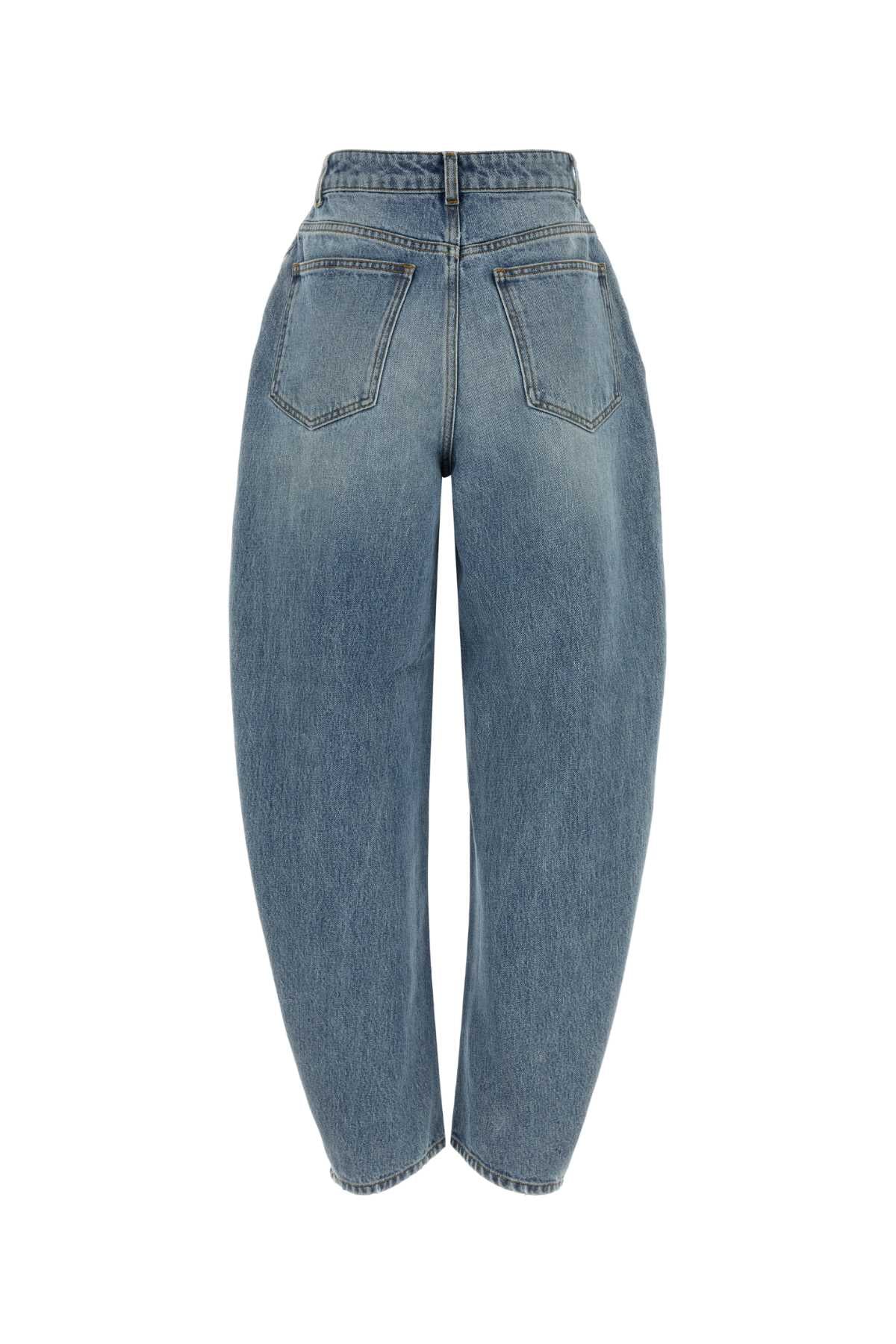 FRANSJE - SCULPTURAL DENIM TROUSERS JEANS